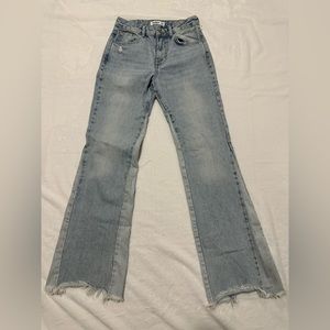 PULL&BEAR High Waisted Flare Blue Jeans size 2